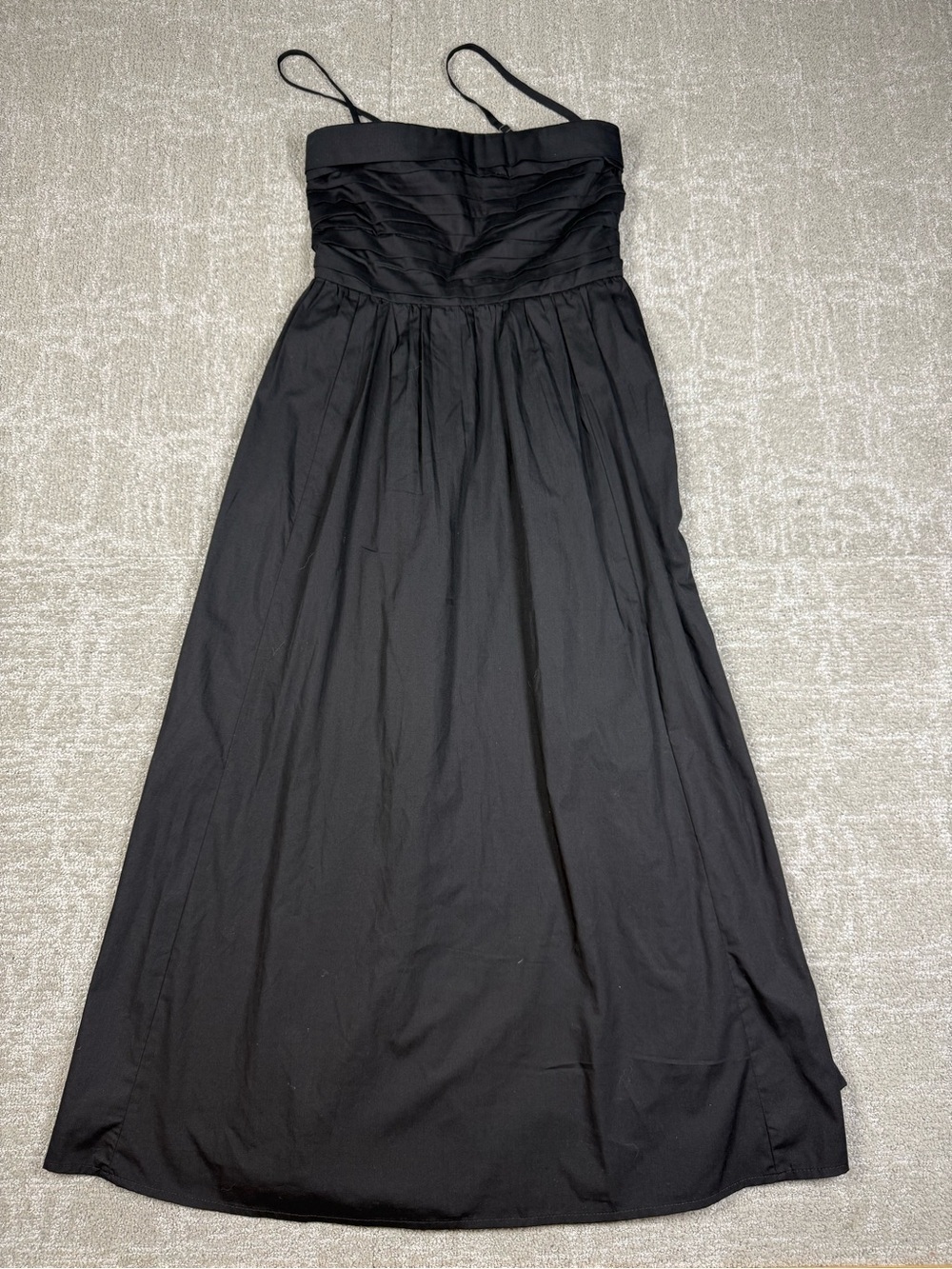 Abercrombie and Fitch Black Midi Removable Strap Dress Size XSP